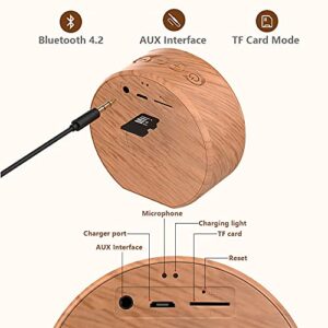 ZH&GE Kpop BTS Merchandise Portable Wood Bluetooth Speaker for Army Gifts, White, 3.2x3.1x1.3 inches