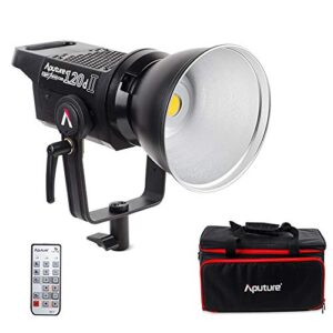 aputure light storm ls c120d mark 2 120d ii led continuous output lighting ultimate upgrade 30,000 lux @0.5m supports dmx 5 cri96+ tlci97+ pre-programmed lighting effects (v-mount)