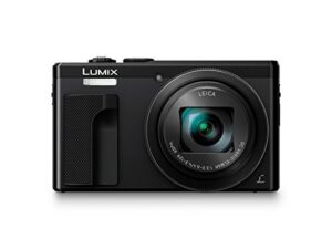 panasonic lumix dmc-zs60 camera, 18 megapixels, 1/2.3-inch sensor, 4k video, wifi, leica dc lens 30x f3.3-6.4 zoom (black) (international model) no warranty