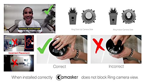 Camasker for Ring - Compatible with Ring Indoor Cam, Ring Stick Up Cam Battery & Ring Stick Up Cam Plug-in - Cover, Disguise & Camouflage Ring Surveillance Camera