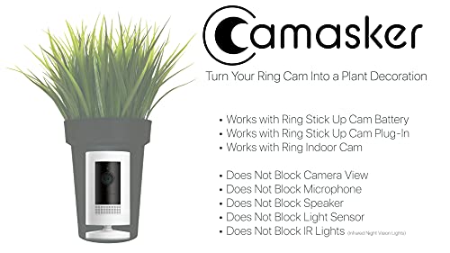 Camasker for Ring - Compatible with Ring Indoor Cam, Ring Stick Up Cam Battery & Ring Stick Up Cam Plug-in - Cover, Disguise & Camouflage Ring Surveillance Camera