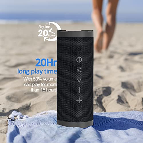 Vanzon Bluetooth Speakers V40 Portable Wireless Speaker V5.0 with 24W Loud Stereo Sound, TWS, 24H Playtime & IPX7 Waterproof, Suitable for Travel, Home&Outdoors