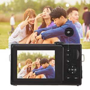 Mini Camera, Portable FHD 1080P 24MP Micro Single Camera, 16X Digital Zoom, 3in LCD Screen, Rechargeable Cmaera for Beginners, Children, Teenagers, Seniors, Friends(Black)