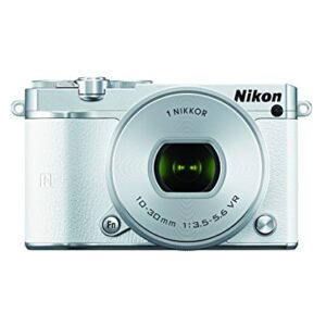 Nikon 1 J5 Mirrorless Digital Camera w/ 10-30mm PD-ZOOM Lens (White)