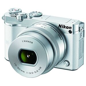 Nikon 1 J5 Mirrorless Digital Camera w/ 10-30mm PD-ZOOM Lens (White)