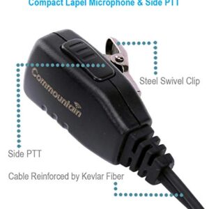 Single Wire Earhook Earpiece for Motorola Radios CLS 1410 CLS 1110 DTR410 DTR550 DTR600 DTR700 RDU4100 RDU4160D RDU2080D RMM2050 RMU2040 RMU2080D RMU2080 RMV2080 DLR1020 DLR1060 VL50, G Shape Headset
