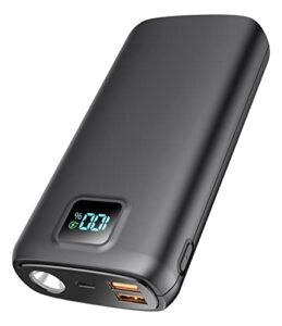 portable-charger-power-bank – 40000mah power bank pd 30w and qc 4.0 quick charging built-in led display 2 usb 1type-c output compatible with most electronic devices on the market