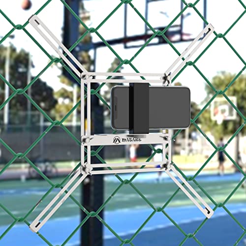 Phone Fence Mount for iPhone, Phones, GoPro, Chain Link Fence Mount for Recording Baseball/Softball/Tennis(Mini)