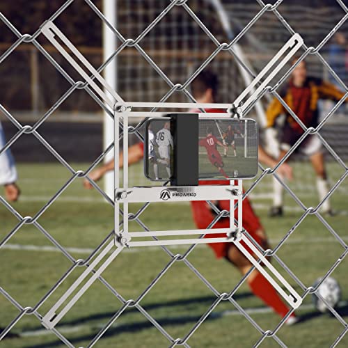 Phone Fence Mount for iPhone, Phones, GoPro, Chain Link Fence Mount for Recording Baseball/Softball/Tennis(Mini)