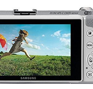 Samsung NX300 20.3MP CMOS Smart WiFi Mirrorless Digital Camera with 18-55mm Lens and 3.3" AMOLED Touch Screen (White)