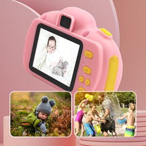 #p25Cm4 2 0 Inch Cartoon Digital Camera Hd 1080P Anti Fall Front and Rear Dual Head Camera Children's Photo Toy Birthday Gift