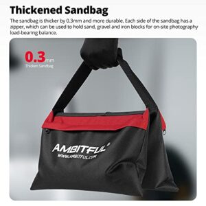 AMBITFUL Set of Four Heavy Duty Sand Bag Photography Studio Video Stage Film Sandbag Saddlebag for Light Stands Boom Arms Tripods