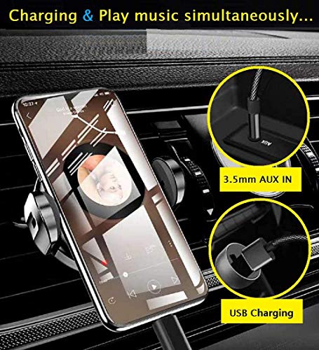 [Upgraded ] 2 in 1 Audio Charging Cable Compatible with iPhone/iPad,3.5mm Aux Cord Audio Jack Works with Car Stereo Speaker Headphone Car Charger Compatible with iPhone13/ 13 Pro/12/11/XS/XR/8/7/SE