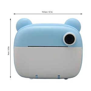 Children HD Camera, Music Playback Kids Camera Auto Focus 1050mah Battery Cute for Gifts (Blue)