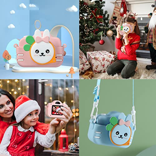 Qiopertar HD Camera for Children's Photography and Video Recording Front and Rear Dual 2000W HD Camera Children's Camera Mini Children's Gift Camera Selfie Camera for Kids