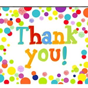 Thank You Backdrops Colorful Dots Photography Background Thanks for Employees Doctors Nurses Teachers First Responders Support Decorations Photo Party Supplies Banner 5X3ft