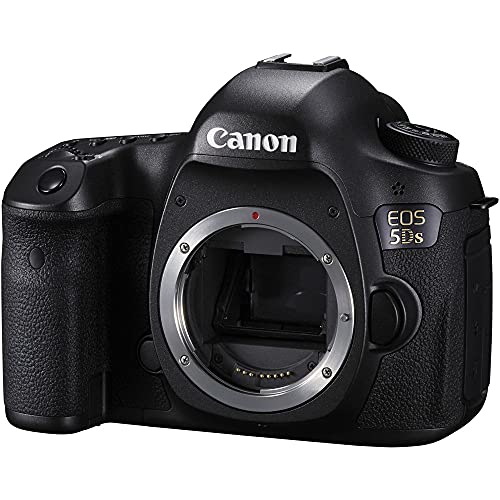 Canon EOS 5DS DSLR Camera (Body Only) (0581C002) + 4K Monitor + Pro Mic + Pro Headphones + 2 x 64GB Card + Case + Corel Photo Software + 3 x LPE6 Battery + Card Reader + LED Light + More (Renewed)