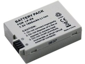 lp-e8 lpe8 battery for rebel t3i digital dslr camera replace generic