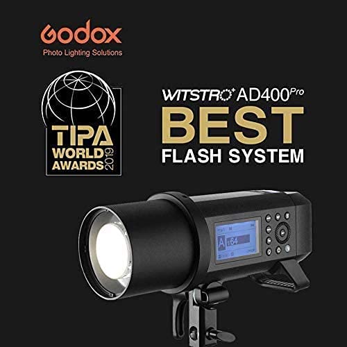 Godox Flash Strobe AD400 Pro AD400Pro All-in-One Outdoor Studio Monolight 400W Photographic Lighting for Canon Sony Nikon Fuji Olympus Panasonic Camera TTL 2.4G HSS GN72-30W LED Modeling Lamp