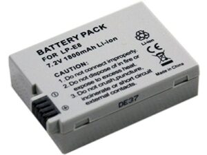 lp-e8 lpe8 battery for rebel t4i digital dslr camera replace generic