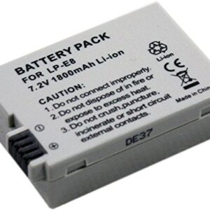 LP-E8 LPE8 Battery for Rebel T4i Digital DSLR Camera Replace Generic