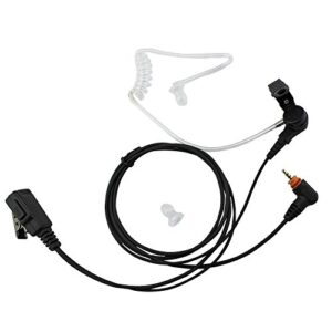 abcgoodefg 1 pin covert acoustic tube earpiece headset with mic ptt for motorola sl7550 7580 7590 sl300 sl4000 sl1k sl1m 2 way radio walkie talkie