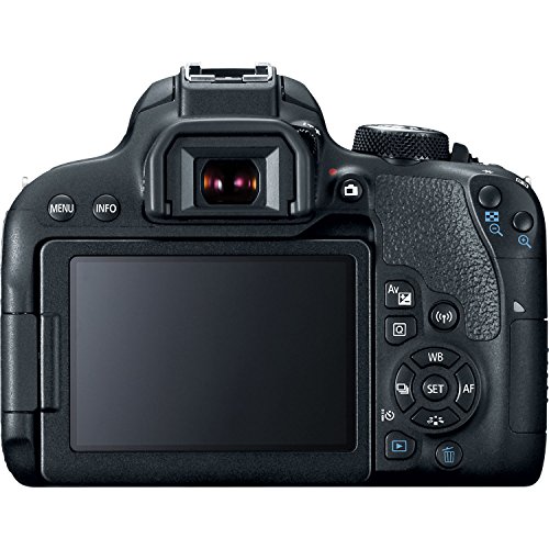 Canon EOS Rebel 800D / T7i DSLR Camera (Body Only) + Canon EF 50mm Lens + 64GB Card + Case + Corel Photo Software + 2 x LPE17 Battery + External Charger + Card Reader + More (Renewed)