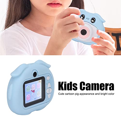 2.0 Inch Kids Camera, 1080P HD Multifunctional Children Digital Video Camera, IPS LCD Screen Portable Digital Camera, Front and Back 2000W Dual Cameras, Self Auto Focus Photo Taking