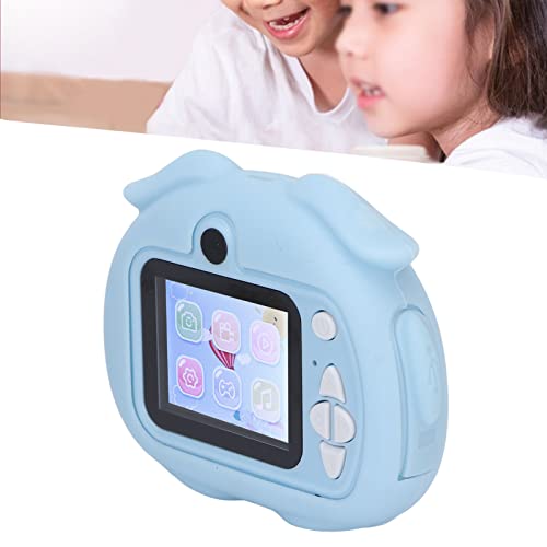 2.0 Inch Kids Camera, 1080P HD Multifunctional Children Digital Video Camera, IPS LCD Screen Portable Digital Camera, Front and Back 2000W Dual Cameras, Self Auto Focus Photo Taking