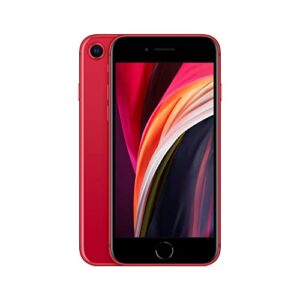 apple iphone se (2nd generation), 64gb, red – unlocked (renewed)