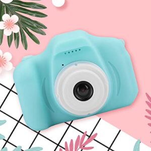 Children Digital Camera, HD Cartoon Digital Video Camera Toy, Camera for Kids with Multiple Cartoon Photo Frames, Supporting Taking Photos, Recording Videos, and DIY Photos(Green)