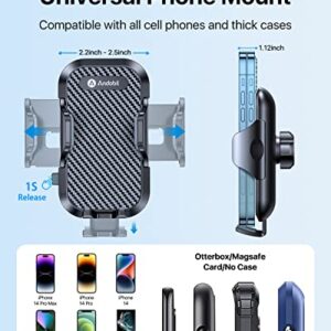 andobil Car Phone Holder Mount [2023 Upgraded] Smartphone Air Vent Holder Easy Clamp Hands-Free Compatible with iPhone 11 12 13 14 Pro Max 6 7 8 X XR XS SE Samsung Galaxy S23 Ultra S22 S21 Note 20
