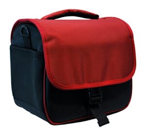 designer red dslr camera bag