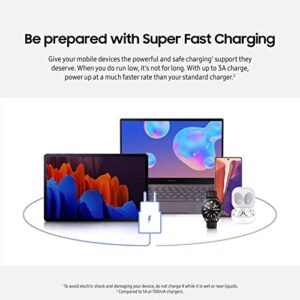 SAMSUNG 25W Wall Charger USB C Adapter, Super Fast Charging Block for Galaxy Phones and Devices, Cable Not Included, 2021, US Version, Black