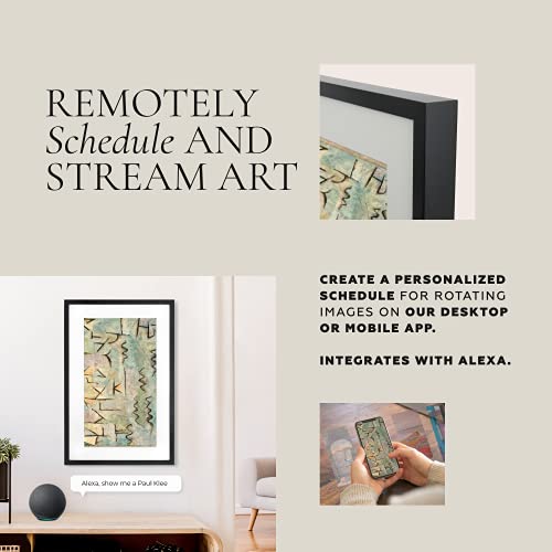 Canvia Smart Digital Canvas Display and Frame - for Fine Painting, Wall Art, NFTs, Personal Photos & Videos - Advanced HD Display, NFT Compatibility, Video Playback, Google Photos, 16GB Storage