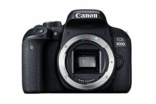 Canon EOS Rebel 800D / T7i DSLR Camera (Body Only) + Canon EF 24-70mm Lens + 64GB Card + Case + Corel Photo Software + LPE17 Battery + External Charger + Card Reader + More (Renewed)