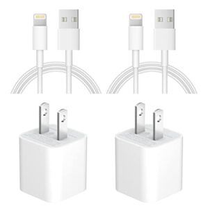 iphone plug charger【apple mfi certified 】 usb fast cable 2-pack fast wall charger ps/2 cables compatible with iphone 14/14 plus/14 pro/14 pro max/13/13pro/12/12 pro/11/11pro/xs/max/xr/x/8,ipad