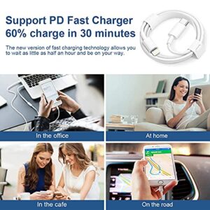 iPhone 14 13 12 11 Super Fast Charger [Apple MFi Certified ]High Speed Charger 20W PD USB-C Wall Charger 6FT Cables Compatible with iPhone 14/14 Pro/14 Pro Max/14 Plus/13/13Pro/12/12 Pro/11/11Pro,iPad