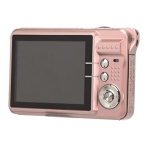 Digital Camera 4K Vlogging Camera 2.7inch LCD Display 8X Zoom Anti Shake Vlogging Camera CMOS 5MP Processor (Pink)