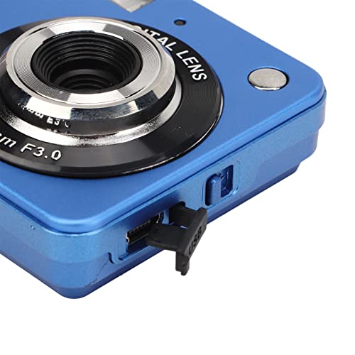 Digital Camera 4K Vlogging Camera 2.7inch LCD Display 8X Zoom Anti Shake Vlogging Camera CMOS 5MP Processor (Blue)