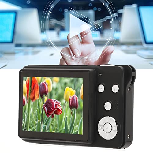 2.7in Display Digital Camera, 2.7K 48MP Vlogging Camera 16x Zoom Anti Shaking HD Camera Face Recognition, Built in Fill Light, Support Maximum Storage 128G Extensions