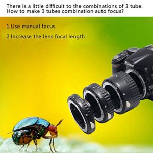 Mcoplus Extnp Auto Focus Macro Extension Tube Set (12mm 20mm 36mm) for Nikon AF AF-S DX FX SLR Cameras