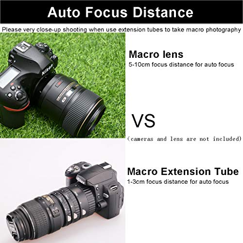 Mcoplus Extnp Auto Focus Macro Extension Tube Set (12mm 20mm 36mm) for Nikon AF AF-S DX FX SLR Cameras