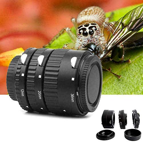 Mcoplus Extnp Auto Focus Macro Extension Tube Set (12mm 20mm 36mm) for Nikon AF AF-S DX FX SLR Cameras