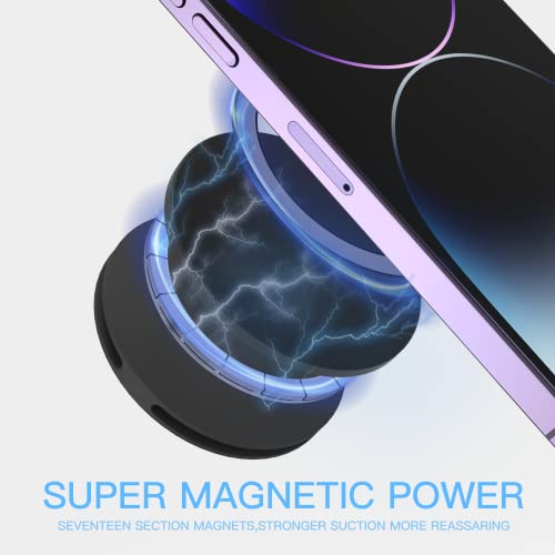 Brujula Magnetic Phone Holder, Universal Car Cellphone Mount, [Super Strong Magnetic][Compatible with All Phones], Attracts to Convex Surface