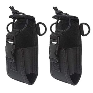 two way radio case universal pouch bag holster for gps kenwood yaesu icom motorola baofeng uv5r uv82 tyt uv5ra hyt 888s retevis h777 walkie talkie nylon multi-function