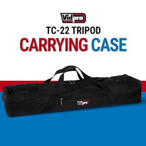 VidPro TC-22 Zippered Carrying Case 22" Long with Shoulder Strap and Carry Handle for Scopes Tripods and Light Stands and Other Equipment