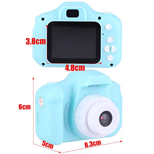 MooBreeze Cute Cartoon Digital Video Camera for Kids, 2" Screen, Mini Children Toy Camera, USB Power Supply