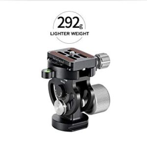 LEOFOTO VH-10S Monopod Two Way Tilt Head Arca Compatible w Large Comfort Knob