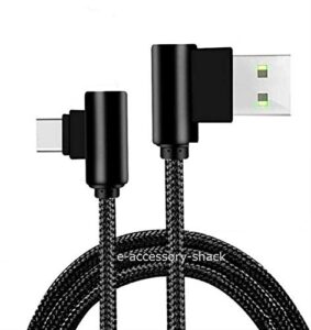 3 pack 10ft 90 degree angle braided type c fast charging cable usb-c quick charger rapid charge power cord for samsung galaxy s8 s9 s10 s20 fe ultra note 8 9 10 a20 lg v30 v40 v50 thinq stylo 4 5 6